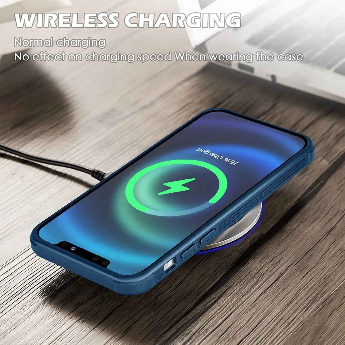CloudValley iPhone 12 Pro Max cover blu coprifotocamera
