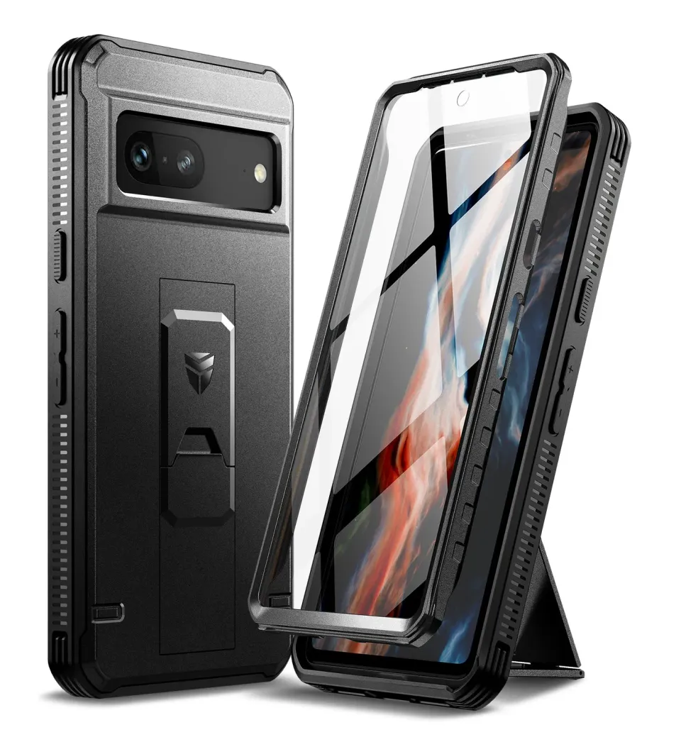 Dexnor Cover Google Pixel 7 Nera Full-Body con Stand