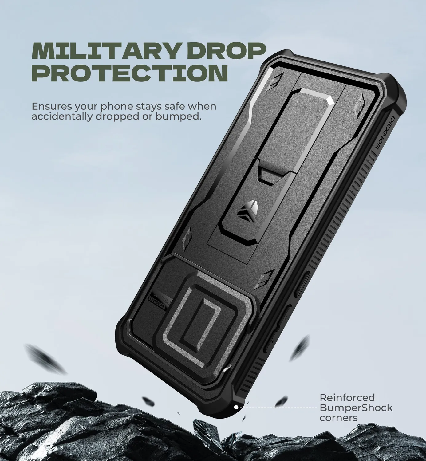 Dexnor Moto Edge 5G 2025 cover nera antiurto 6,7"
