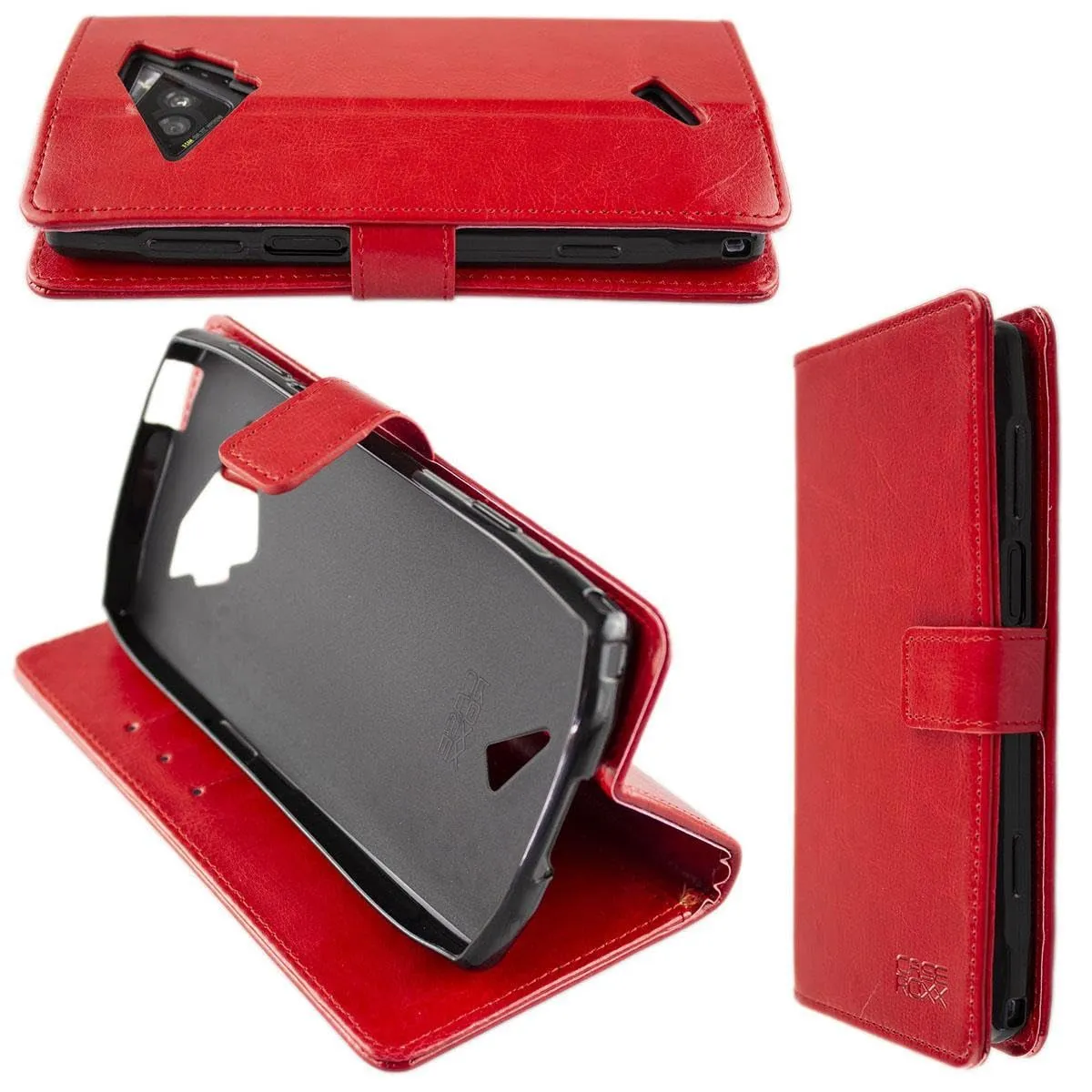 caseroxx Bookstyle Cover Crosscall Action-X5 Nera