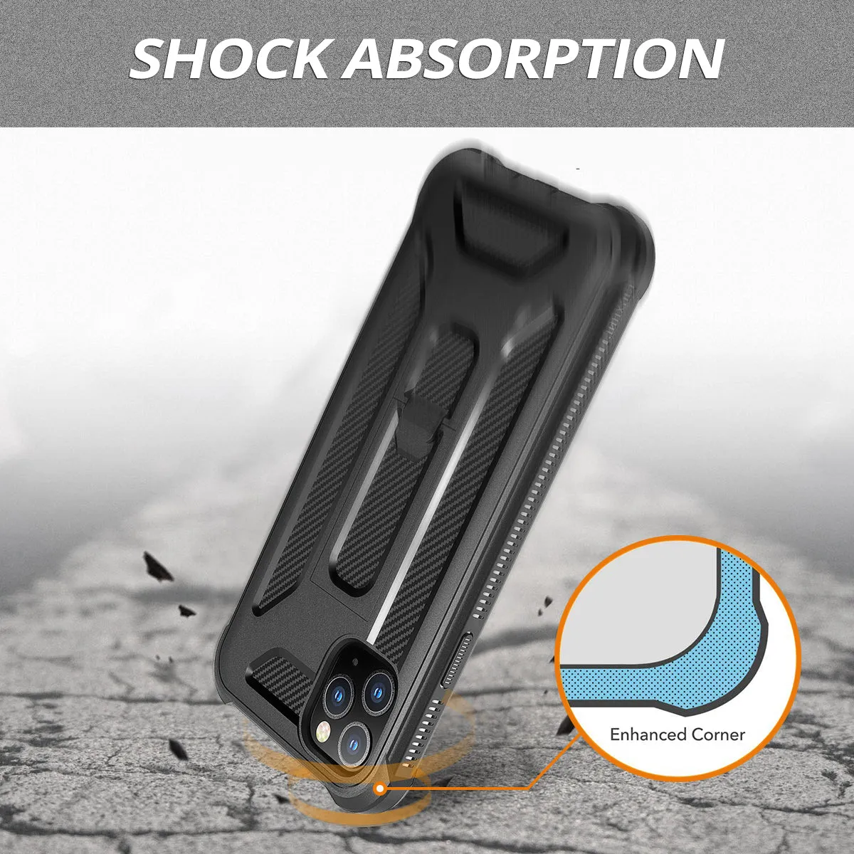 Dexnor Cover iPhone 11 Pro Max Nera Antishock
