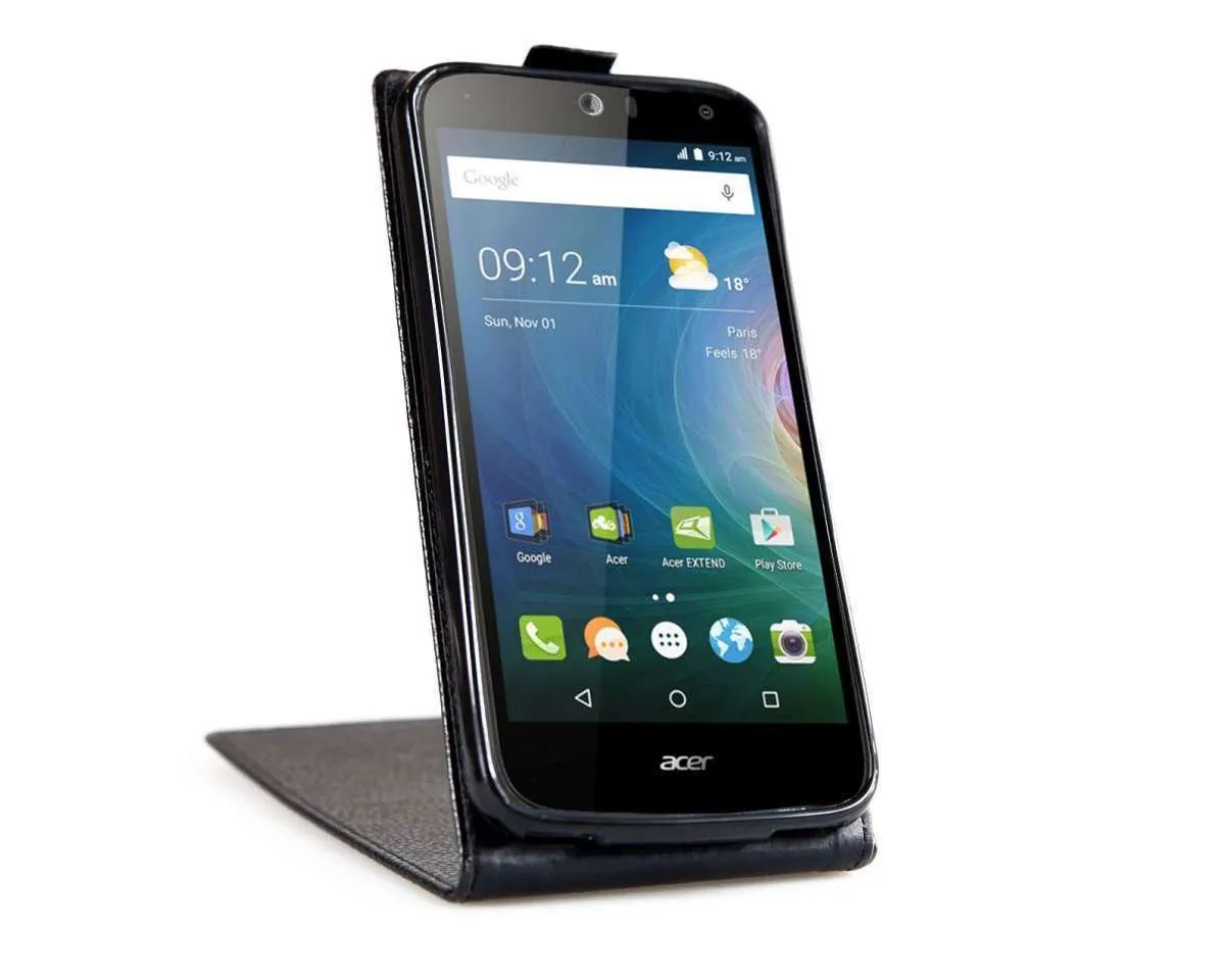 caseroxx Flip Cover Acer Liquid Z630 Z630S custodia nero