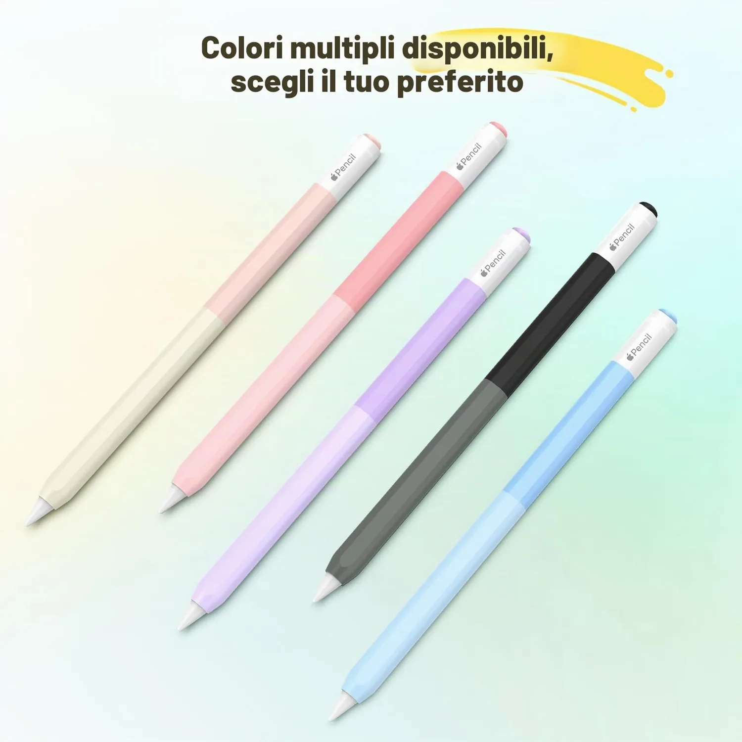 MoKo Apple Pencil USB-C cover silicone rosa latte