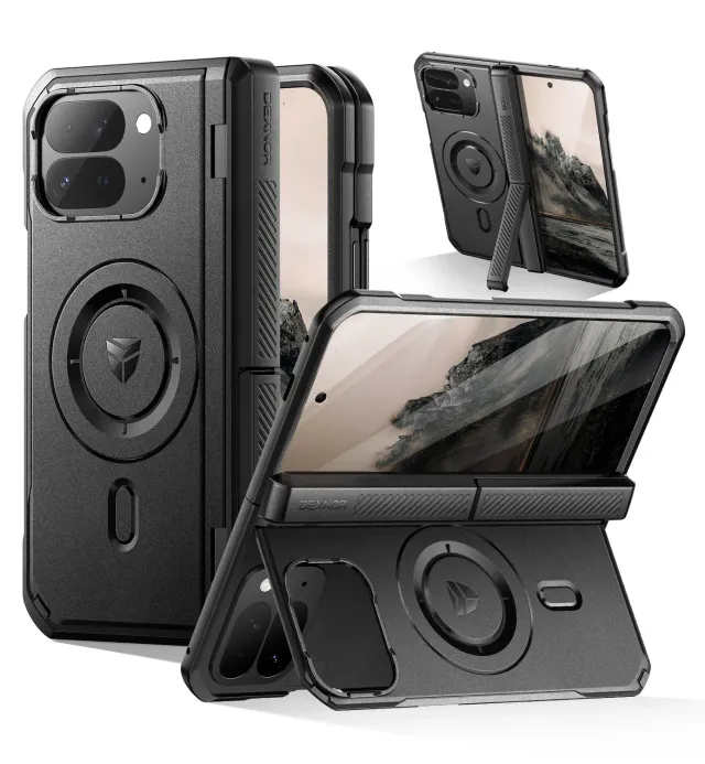 Dexnor cover Pixel 10 Pro Fold nera two-stand