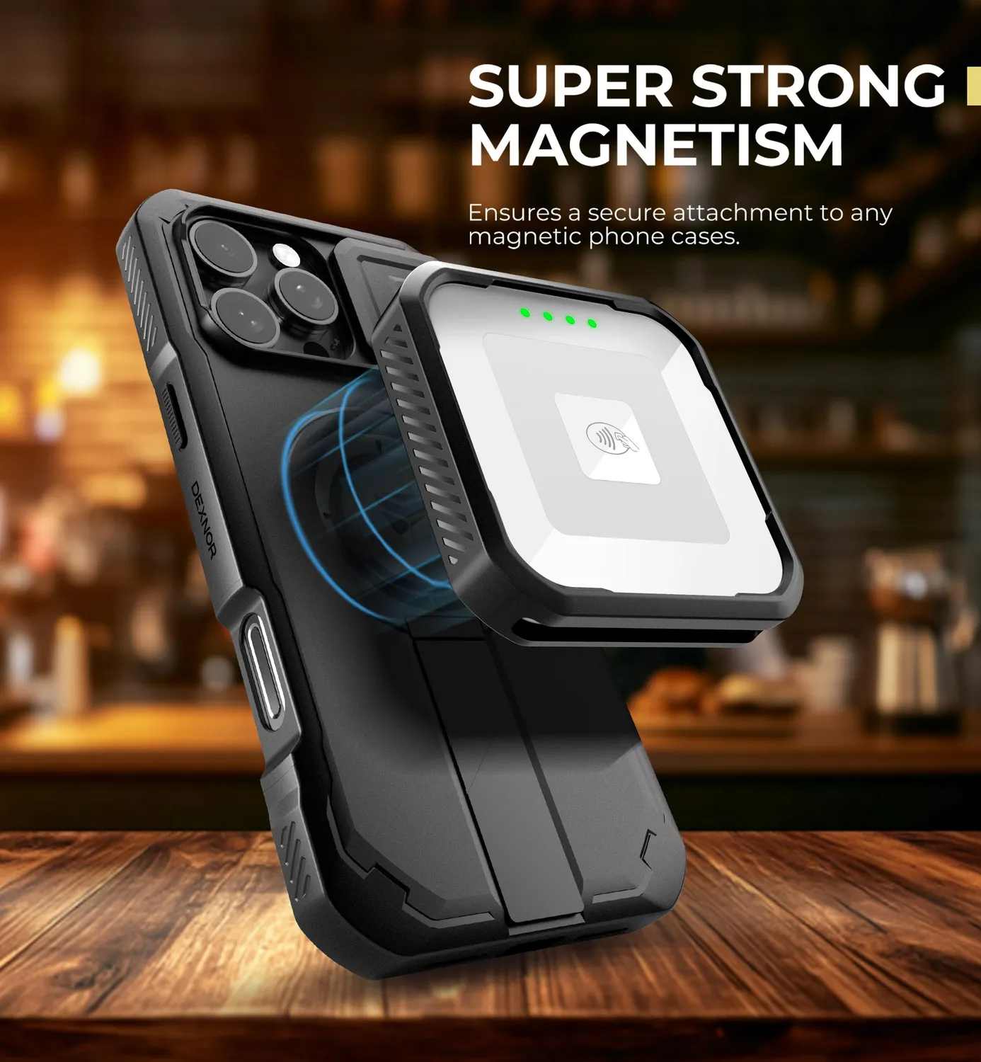 Dexnor per Square Reader 2 cover nera antiurto