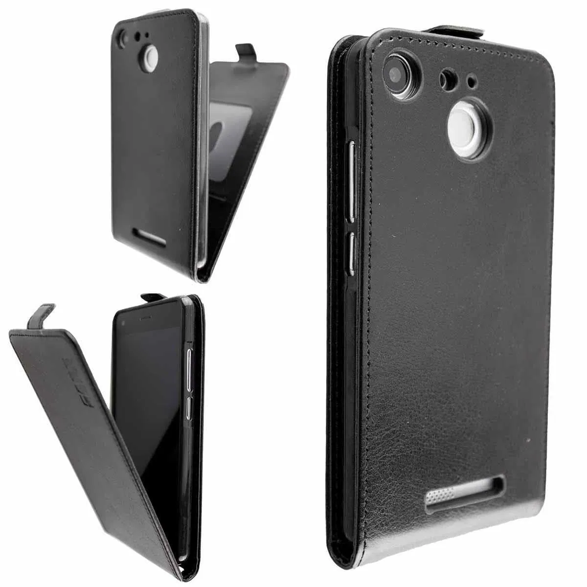 caseroxx Flip Cover Archos 50B Cobalt custodia nera