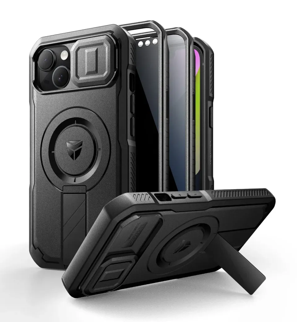 Dexnor per iPhone 14 cover privacy nera con stand