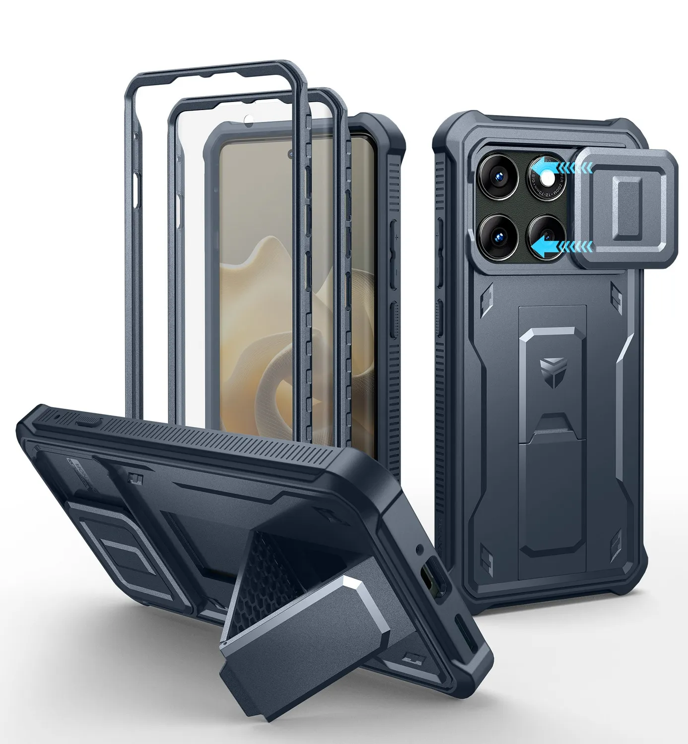 Dexnor Moto Edge 5G 2025 cover nera antiurto 6,7"