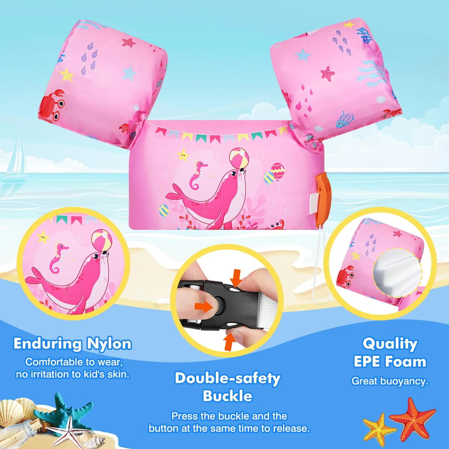 MoKo Gilet Nuoto Bambini Braccioli Aiuto Galleggiamento