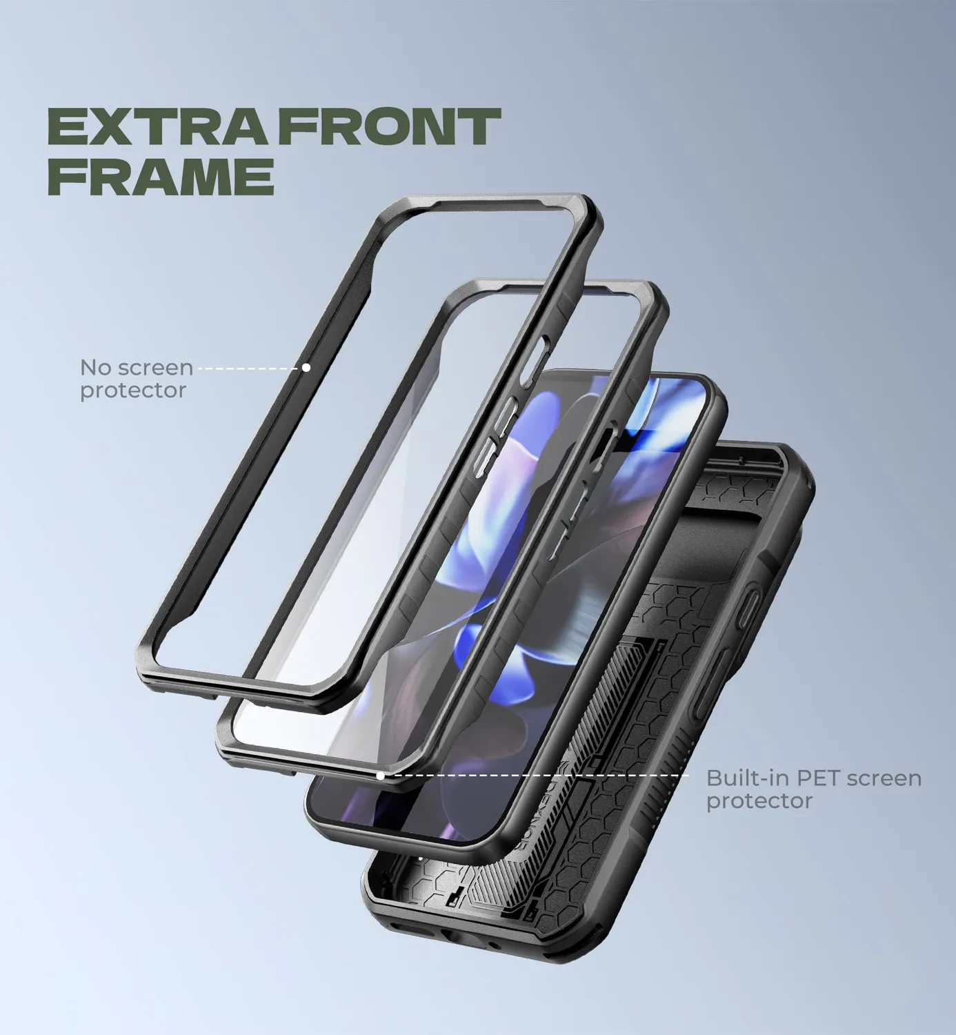 Dexnor Pixel 10 Pro cover nero copri-fotocamera integrale