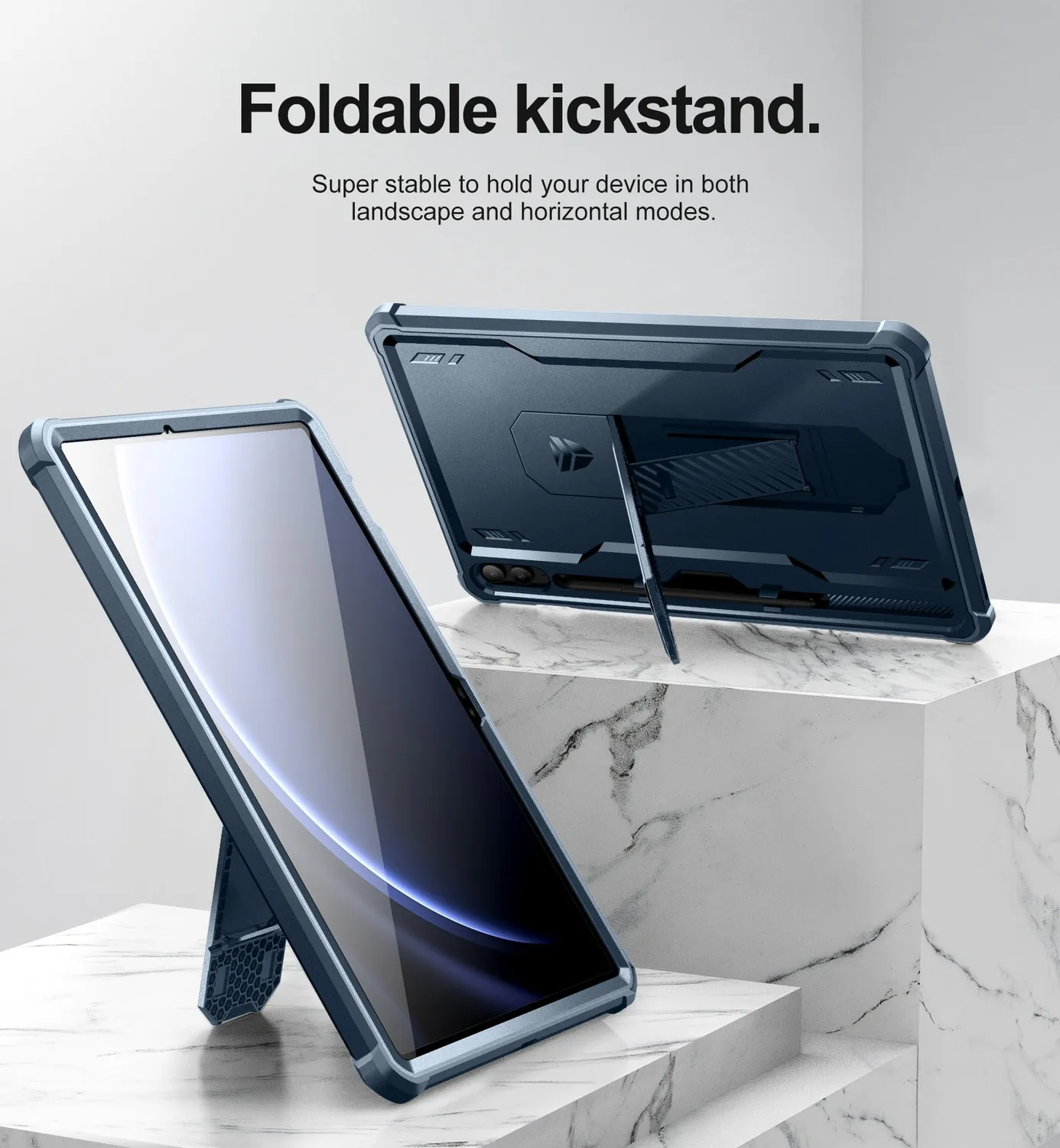 Dexnor Galaxy Tab S9 FE Plus custodia blu antiurto