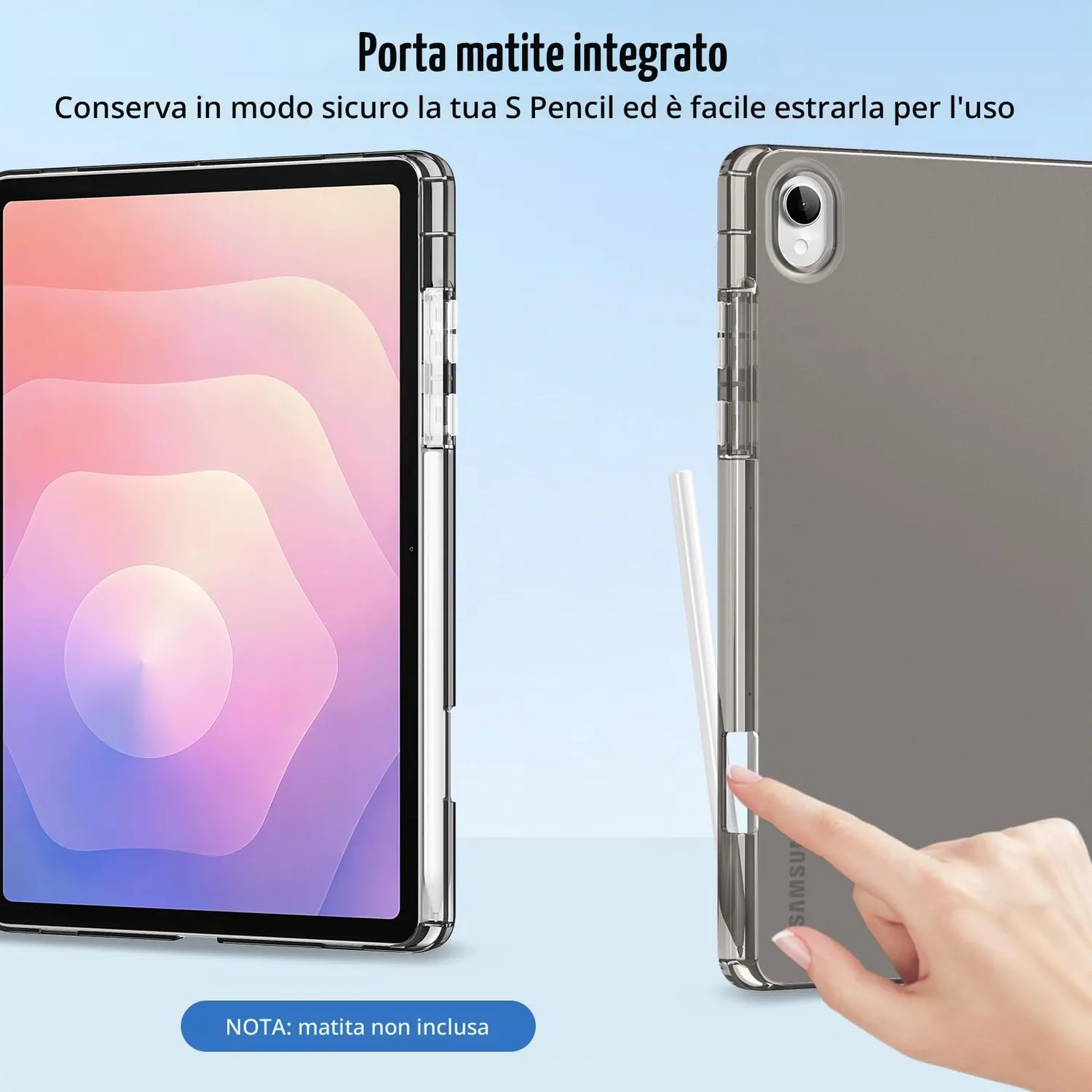 MoKo Custodia Galaxy Tab S11 11" 2025 Nera Sottile Auto Wake