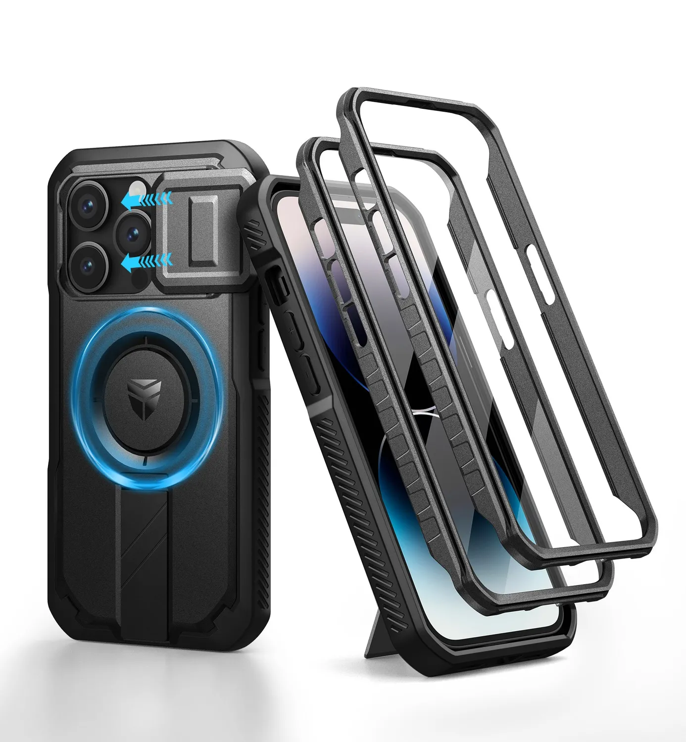 Dexnor iPhone 14 Pro Cover bumper blu MagSafe