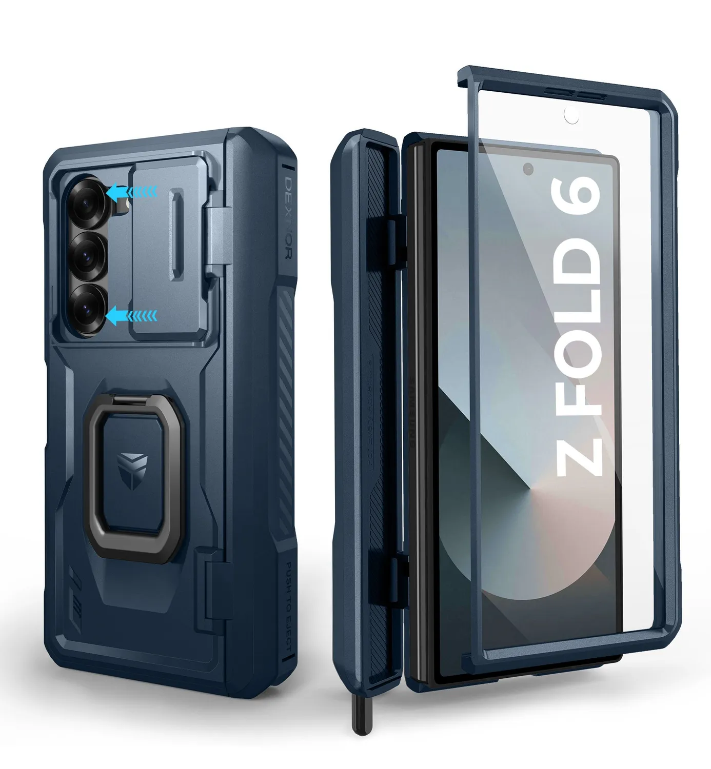 Dexnor Galaxy Z Fold 6 cover nera con cerniera