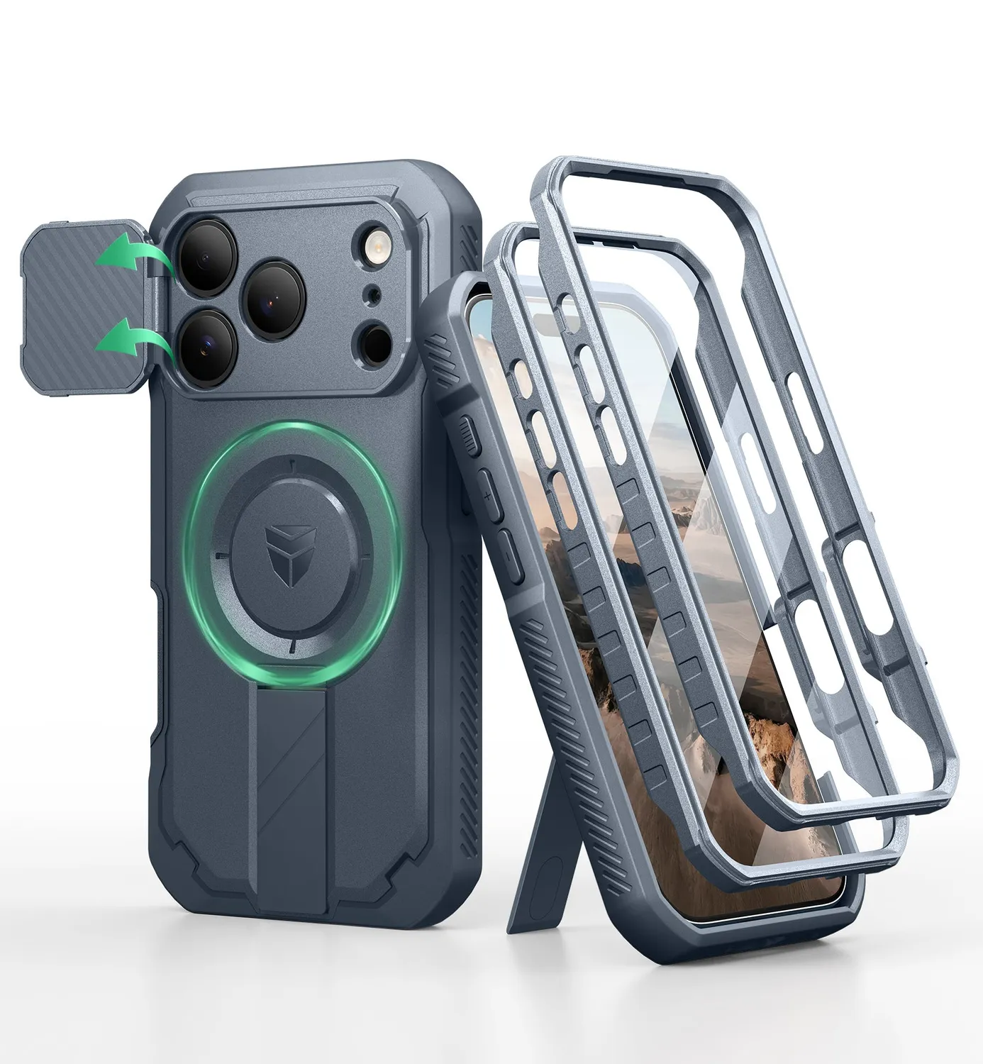 Dexnor iPhone 17 Pro Max cover nera MagSafe antiurto