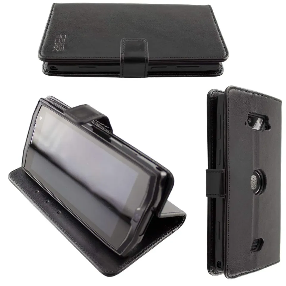 caseroxx Bookstyle Core-M4 M4 Go custodia portafoglio nera