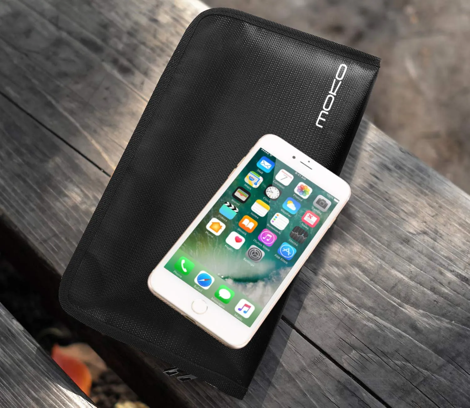 MoKo Porta Documenti Ignifugo A5 Nero 12 Tasche