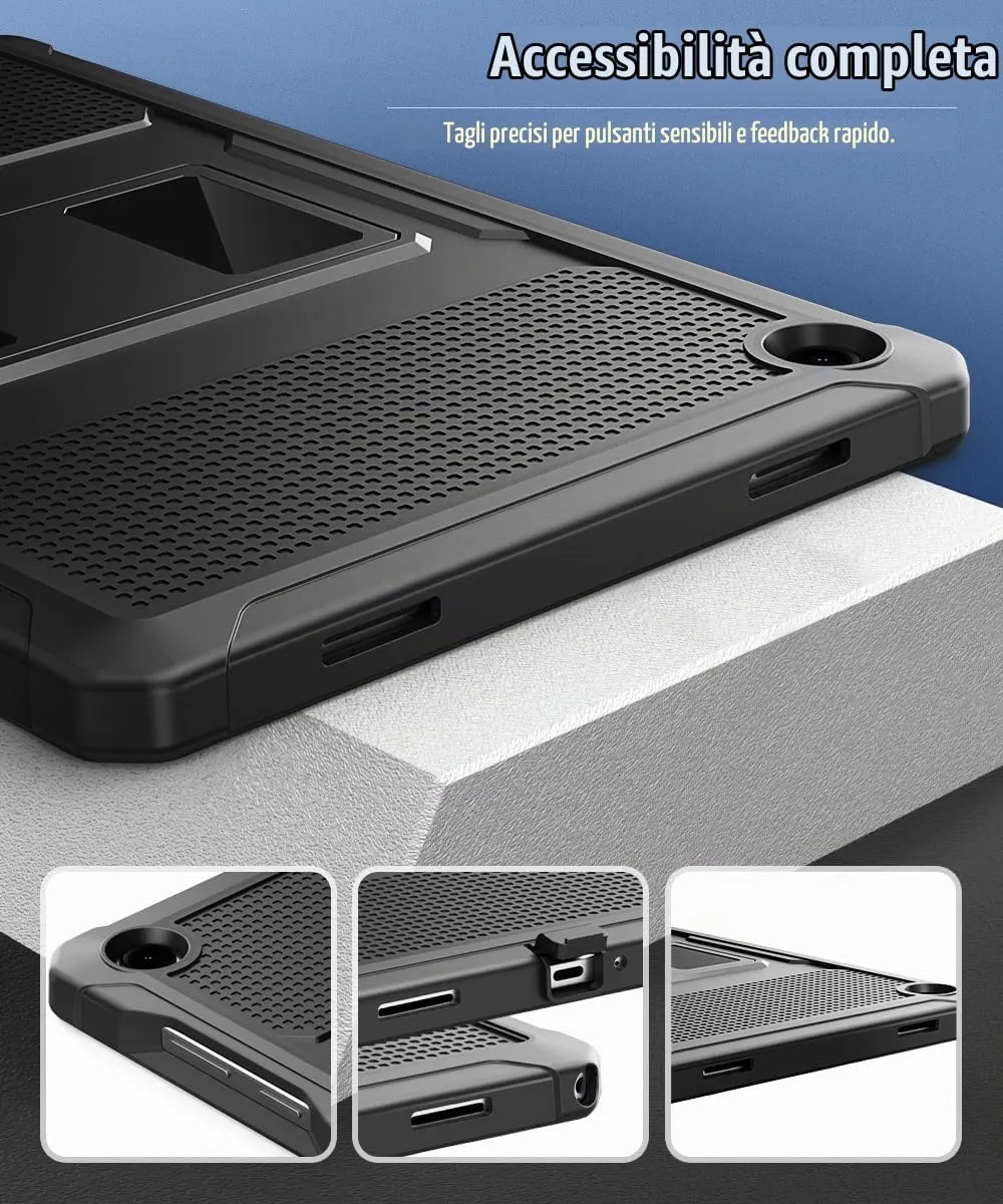 MoKo Cover Galaxy Tab A11+ A9+ 11 pollici nero antiurto