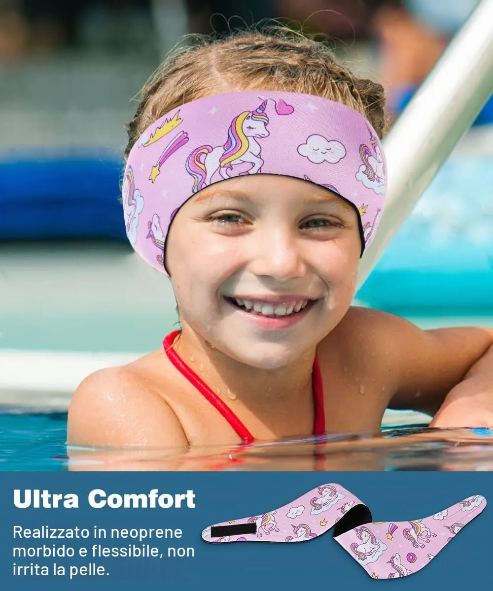 MoKo Fascia Nuoto Bambini Unicorno Rosa M Neoprene