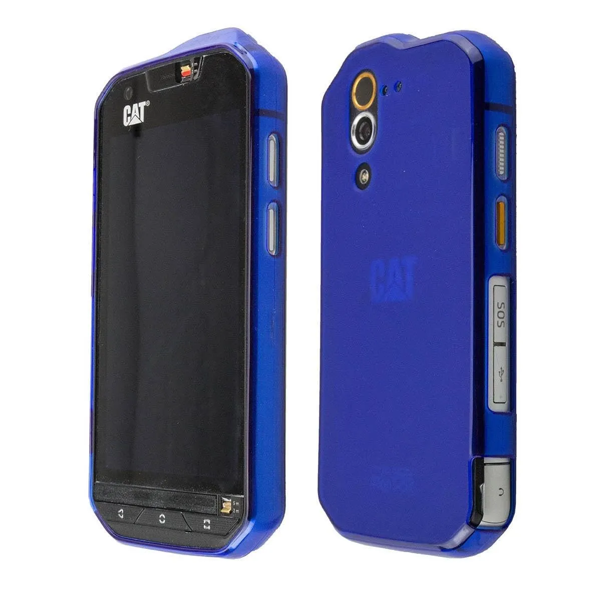 caseroxx Cat S60 cover TPU azzurra antiscivolo