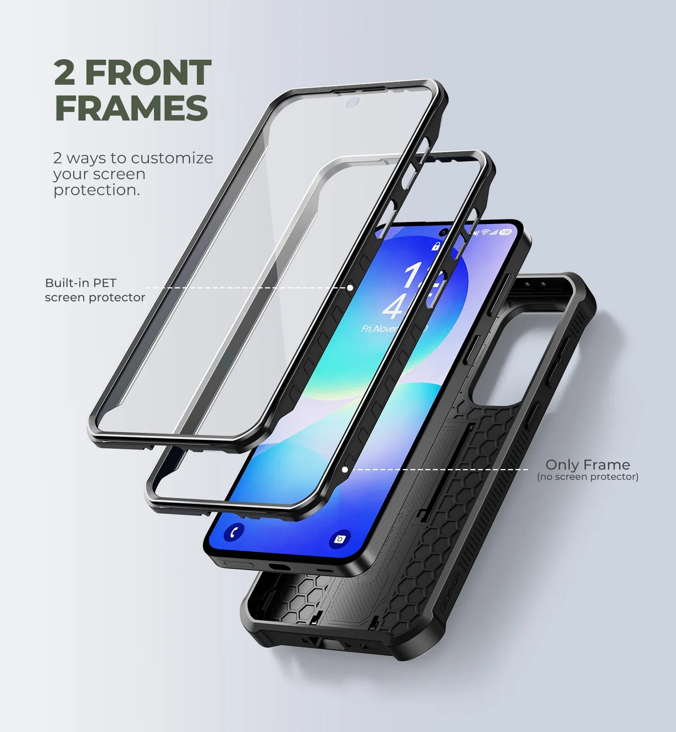 Dexnor Galaxy A37 5G Cover Nera Antiurto Fotocamera Slide