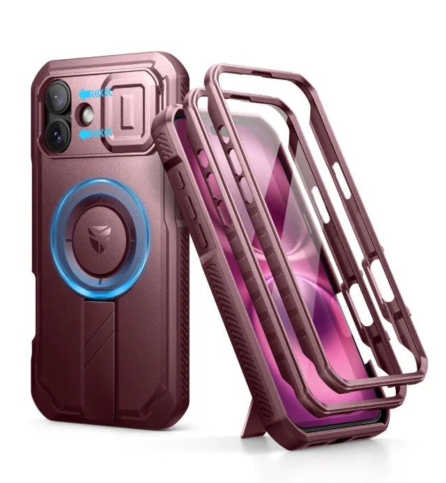 Dexnor iPhone 16 Plus custodia rossa MagSafe rugged