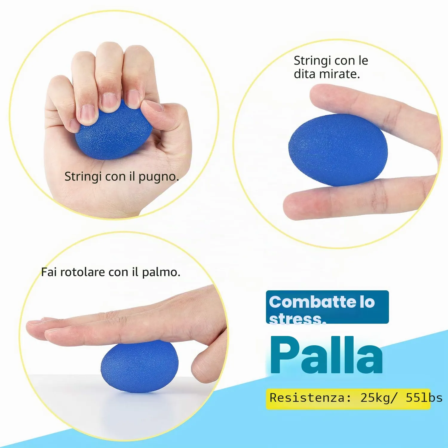 MoKo Allenatori Mani set 6 pezzi attrezzo fitness regolabile