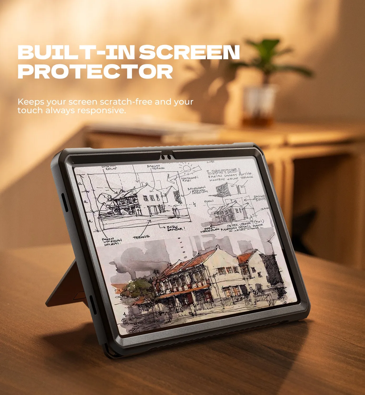 Dexnor Galaxy Tab A9 Plus 11" custodia nera rugged