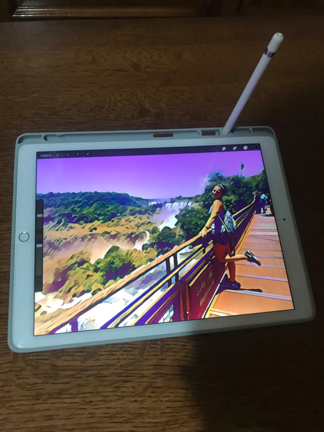 MoKo iPad Air 13 M4/M3/M2 custodia lilla con portapenna