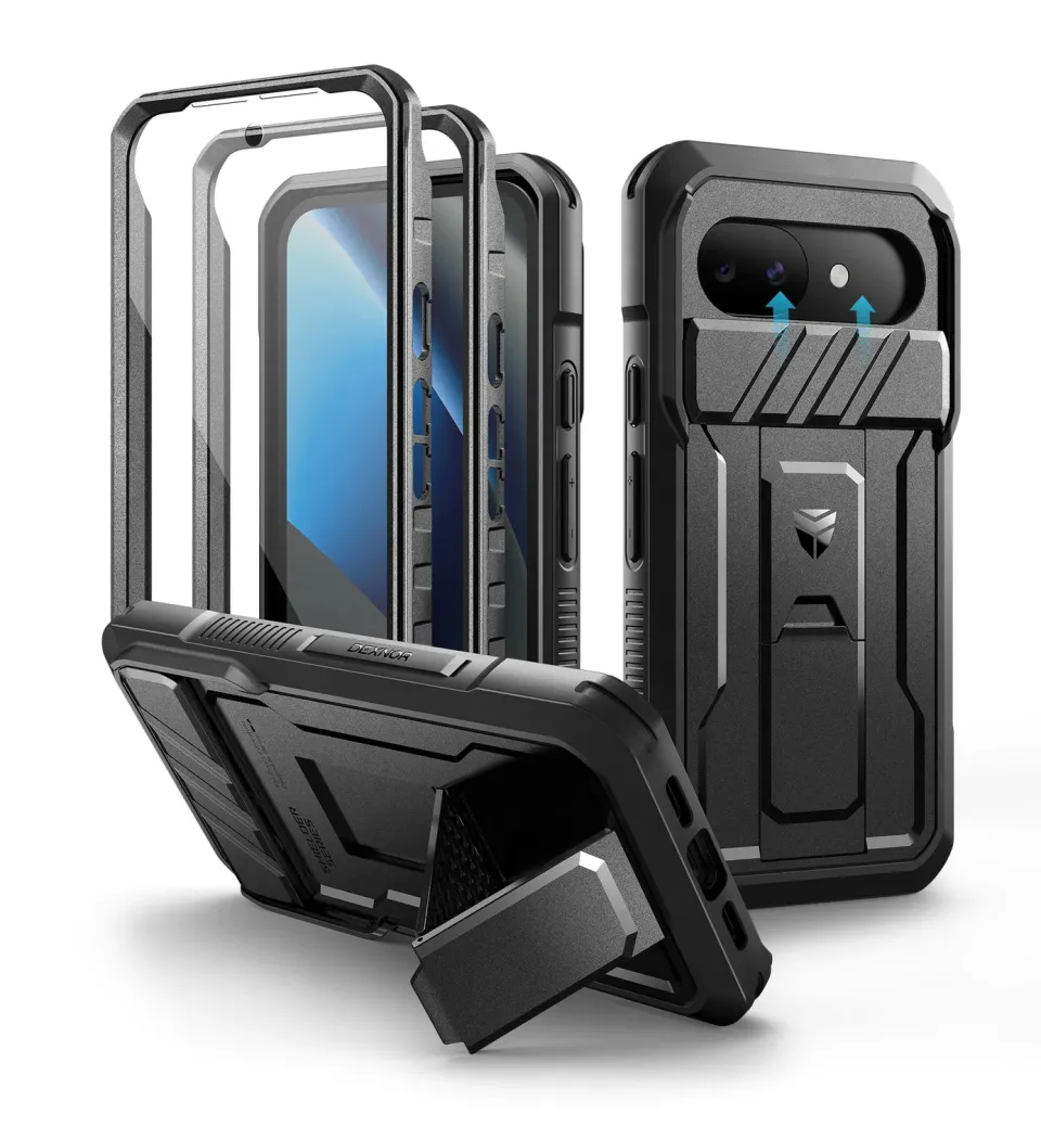 Dexnor Pixel 10a cover nera rugged con copri camera