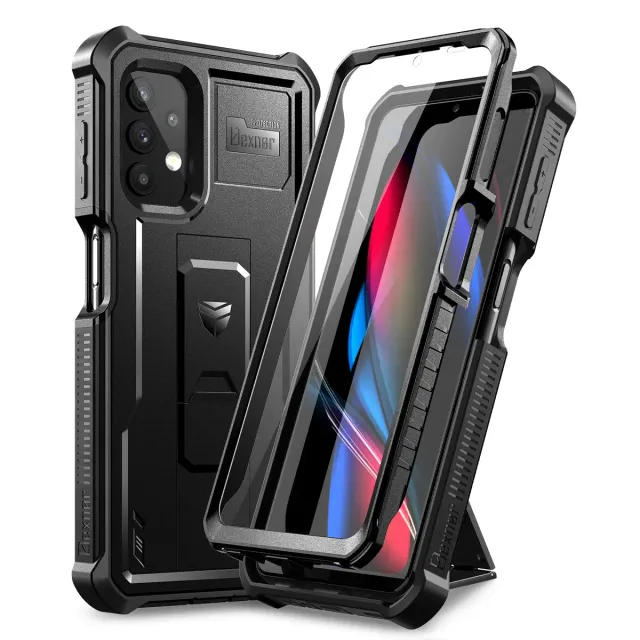 Dexnor Galaxy A32 5G cover nera antiurto con stand