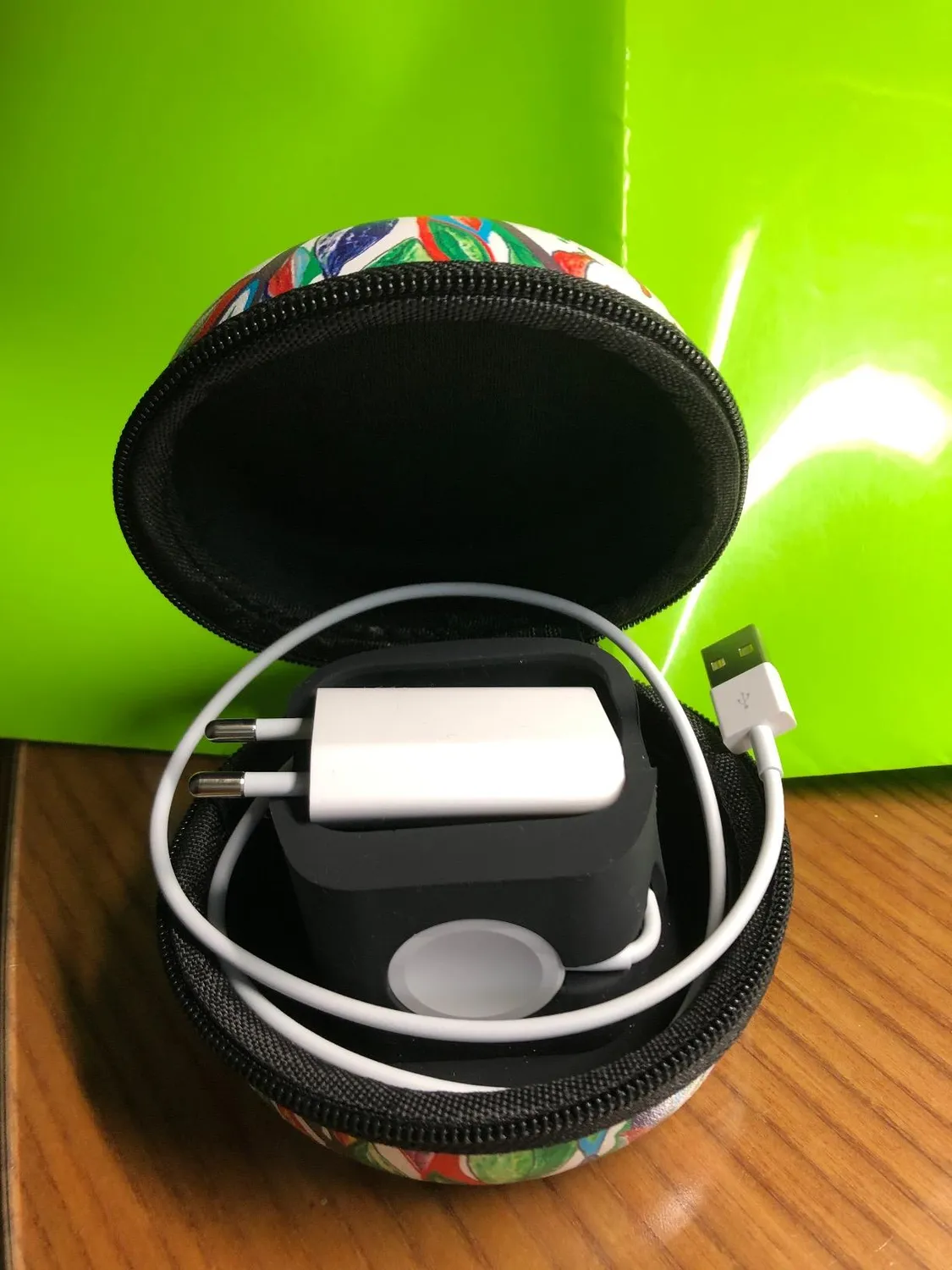 MoKo Custodia Viaggio Apple Watch AirPods Nera Organizer