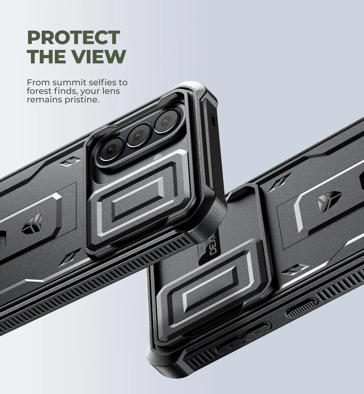 Dexnor Cover Galaxy A57 5G 6,7 Nera Antishock con Cavalletto