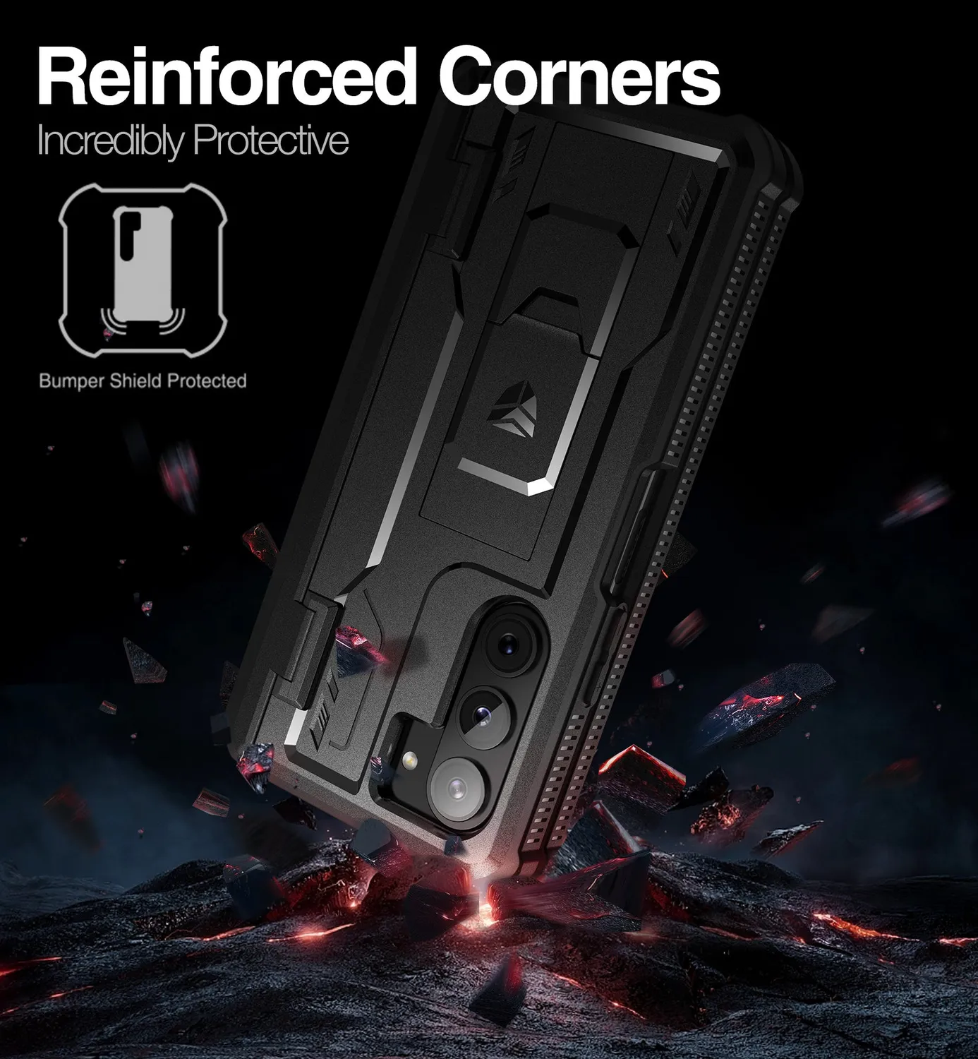 Dexnor Galaxy Z Fold 5 custodia nera rugged