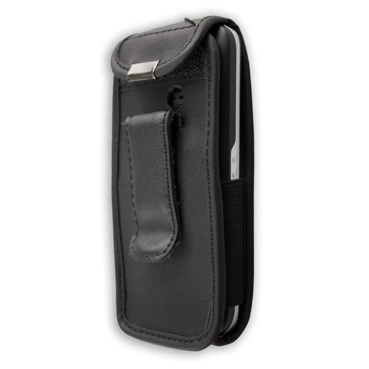 caseroxx Olympia 2204 Bravo custodia cintura pelle nera finestra