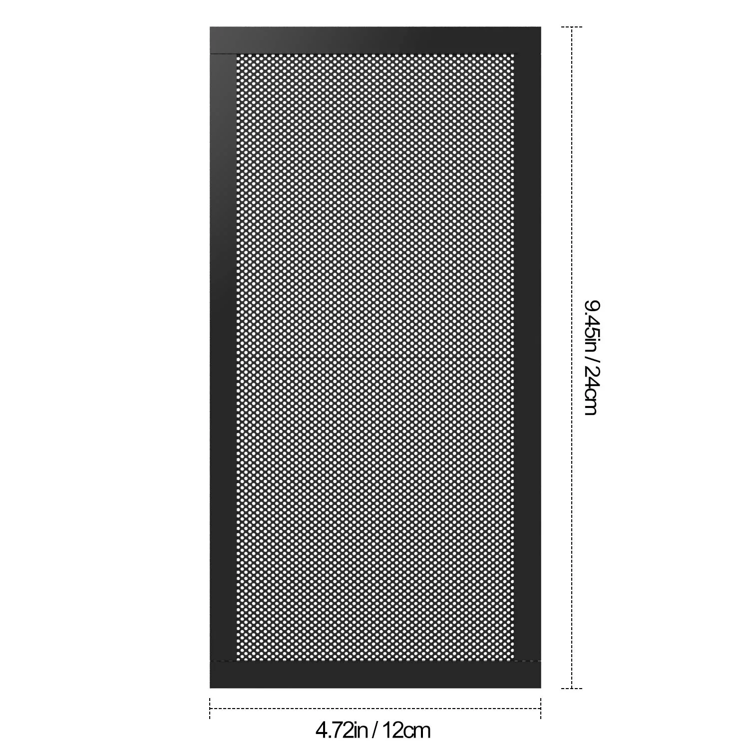 MoKo Filtro Antipolvere Magnetico 120x240mm Nero 2 Pezzi