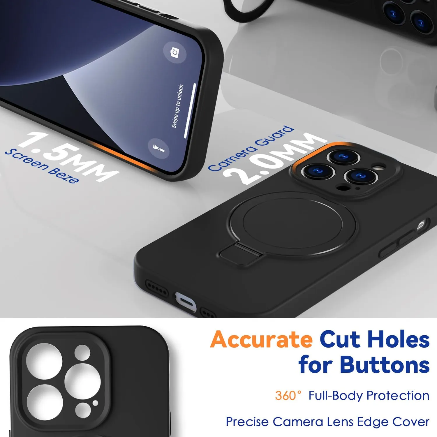CloudValley cover iPhone 14 Pro Max magnetica MagSafe nero