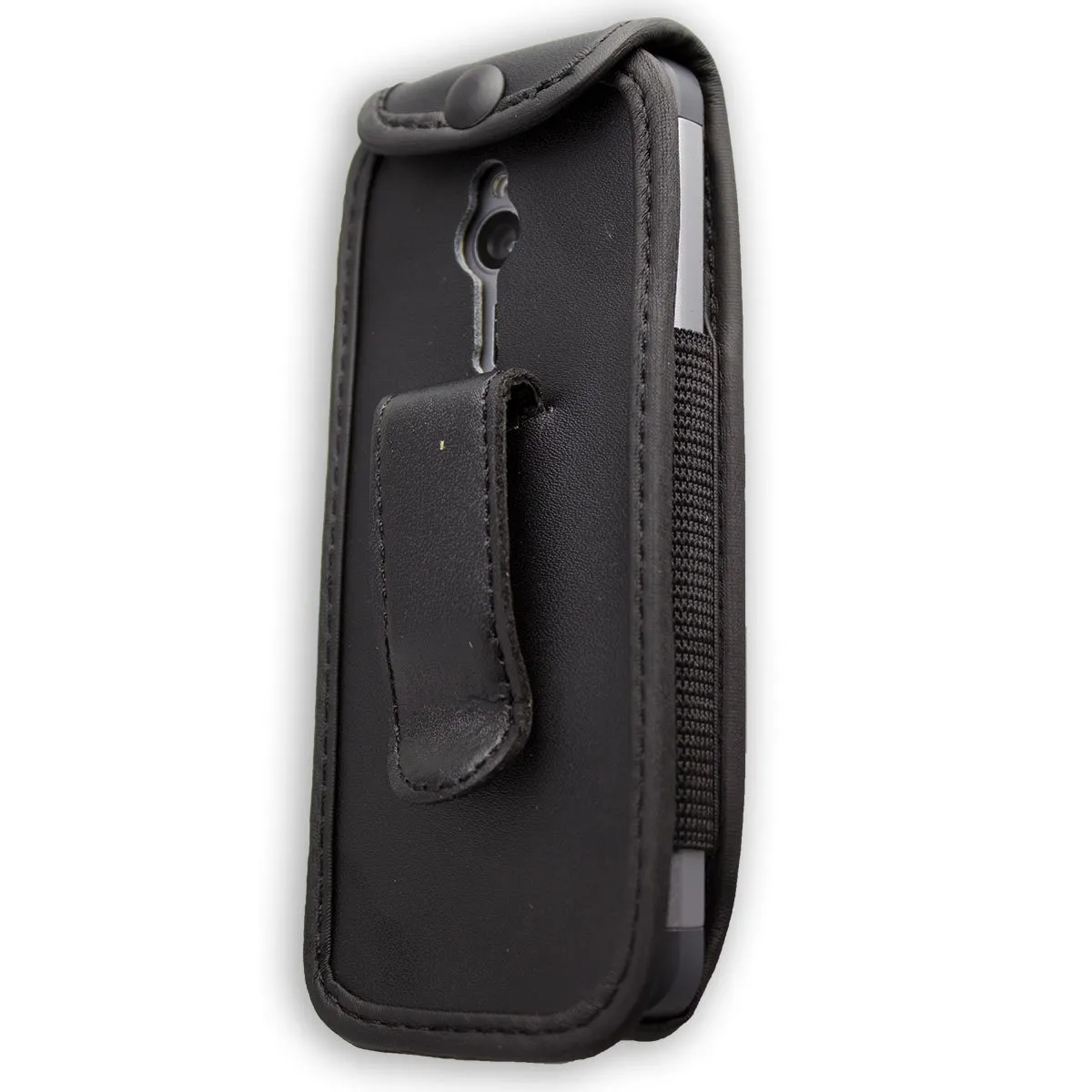 caseroxx Nokia 230 borsello cintura nero vera pelle