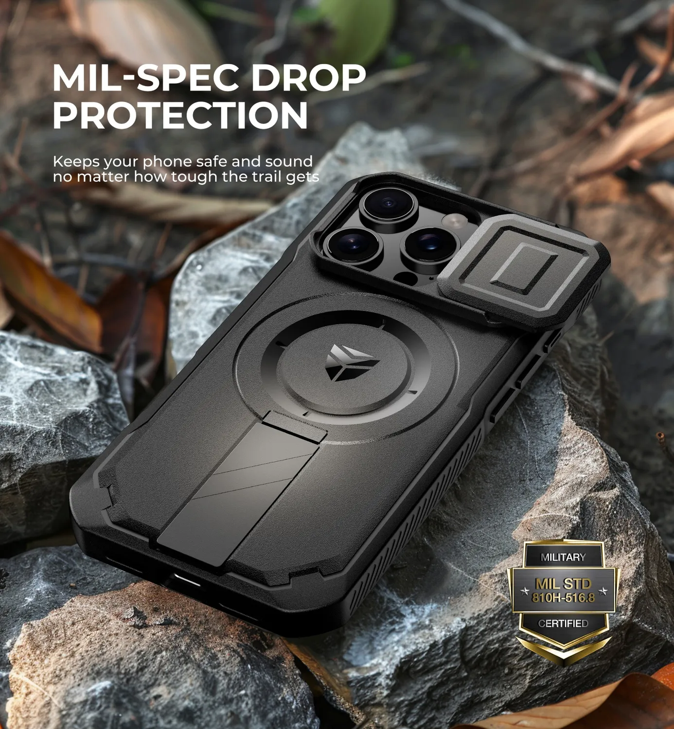 Dexnor iPhone 16 Pro cover nera magnetica camera