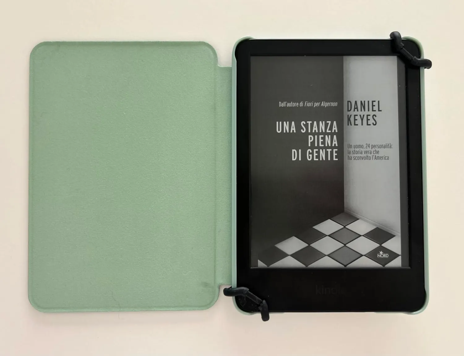 MoKo E-Reader 6-8" cinturino mano verde menta elastico