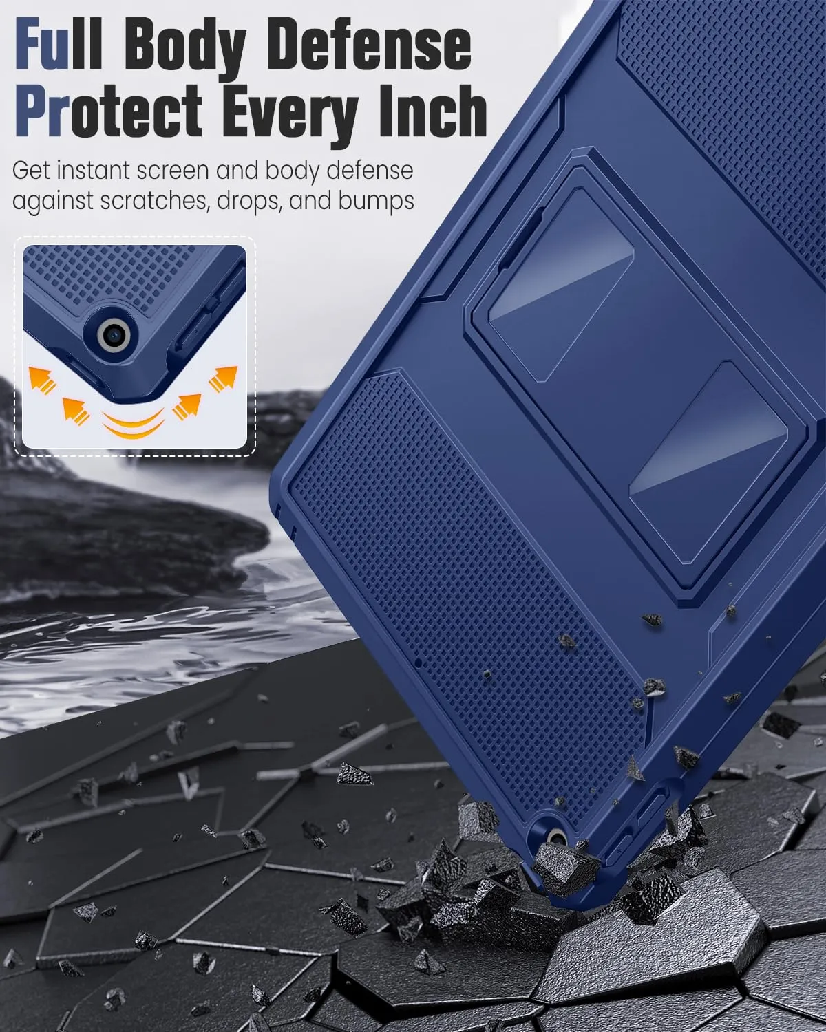 MoKo cover iPad 9.7 2018 2017 rugged denim