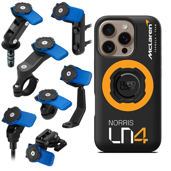 Quad Lock Kit Moto Lando Norris Edizione McLaren Papaya