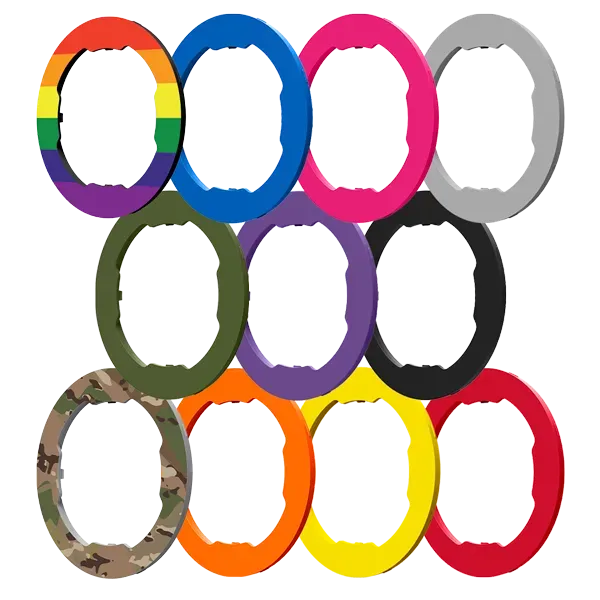 Quad Lock MAG anello colorato ricambio custodia nero incluso