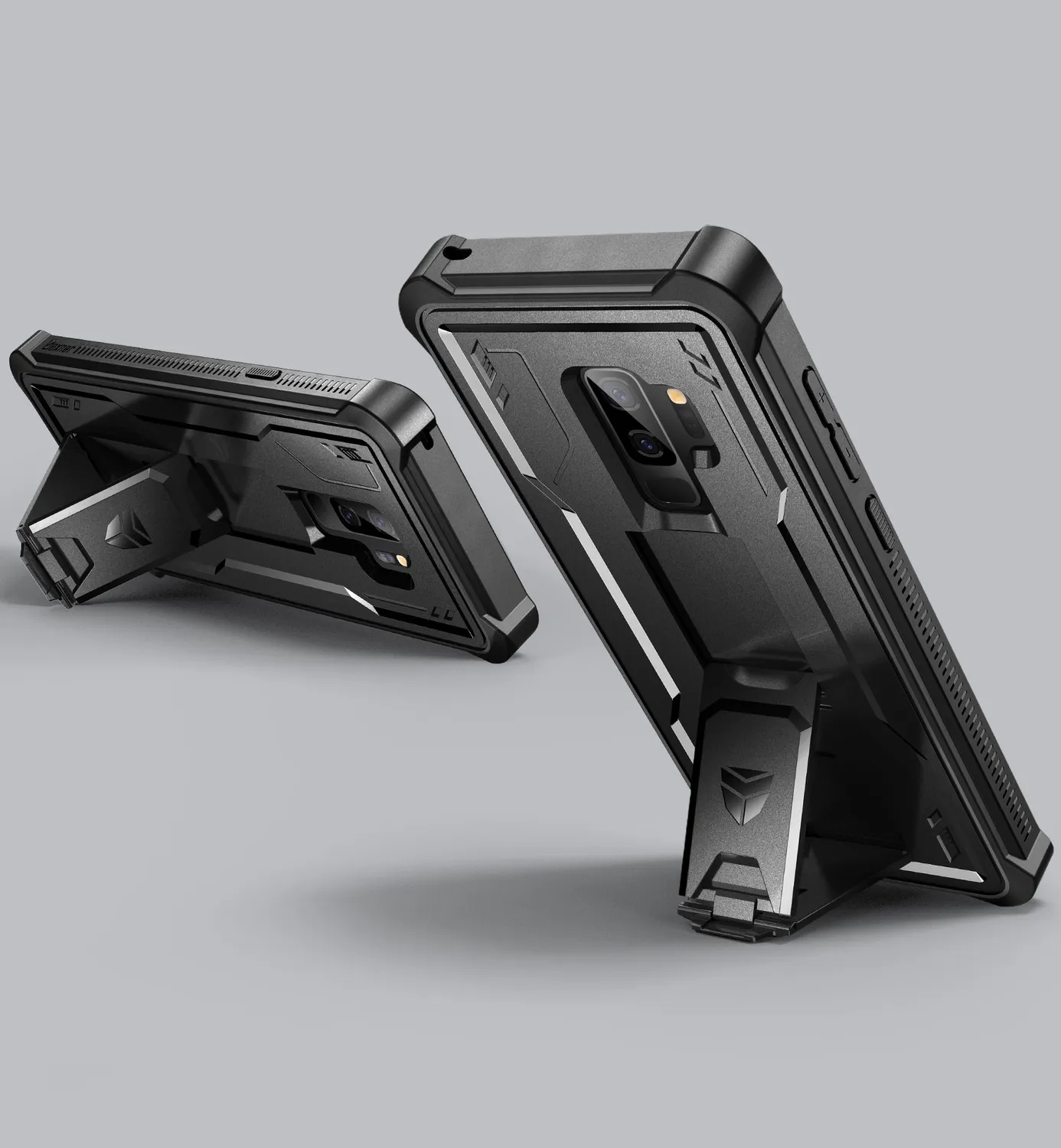 Dexnor Galaxy S9 Plus custodia nera rugged antiurto