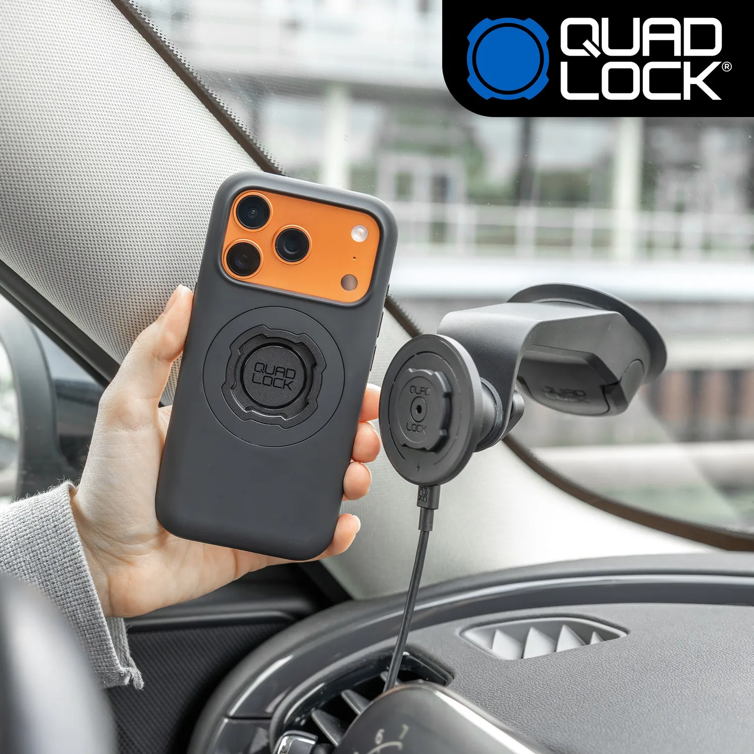 Quad Lock Kit Auto 4x4 Supporto iPhone Antivibrazione