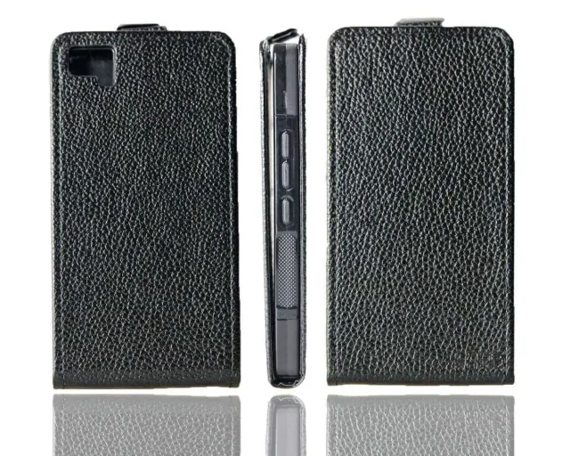 caseroxx Aquaris M5 flip cover nero a libro magnetica