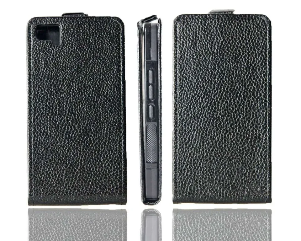 caseroxx Aquaris M5 flip cover nero a libro magnetica
