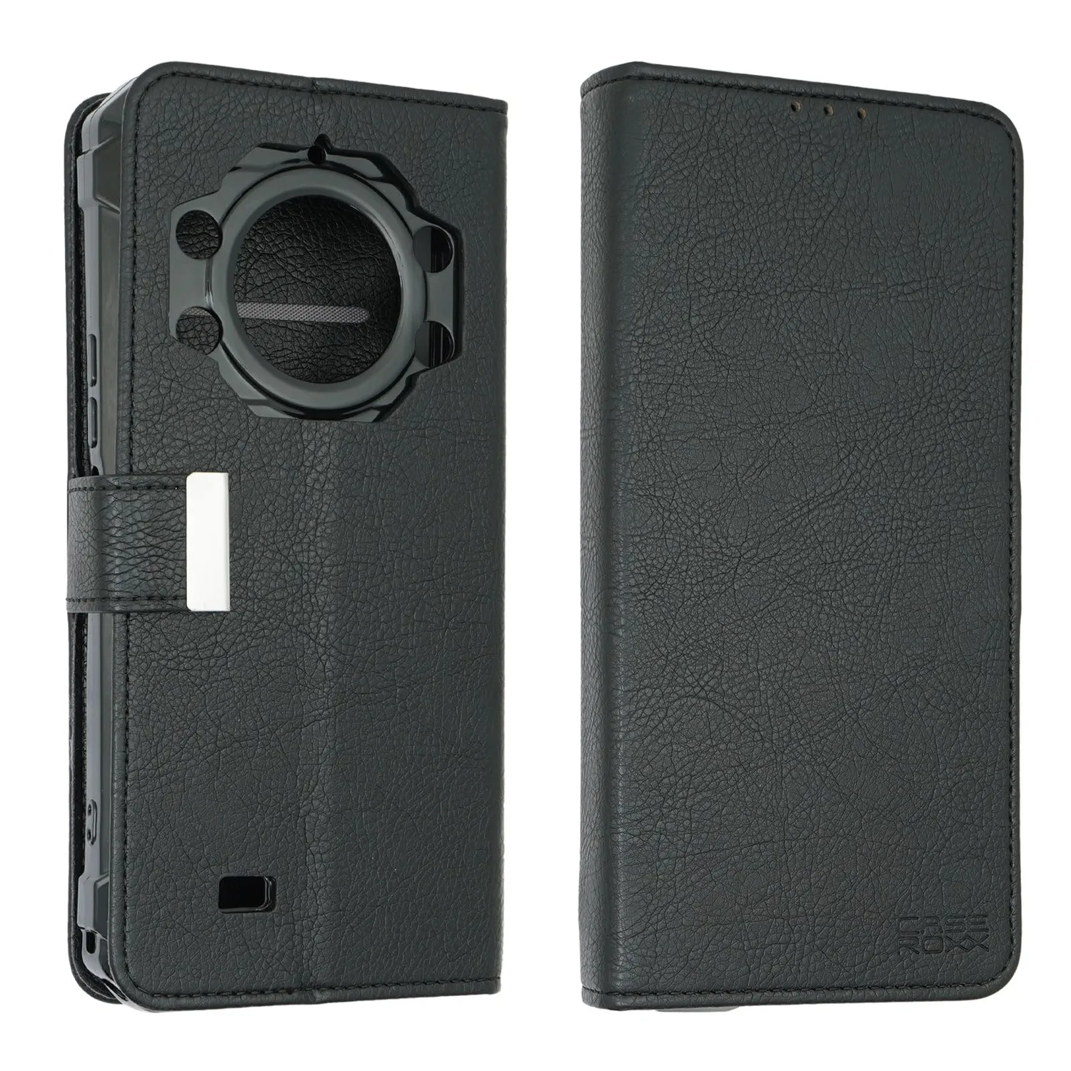 caseroxx Bookstyle custodia a libro Cubot KingKong 11 nera stand