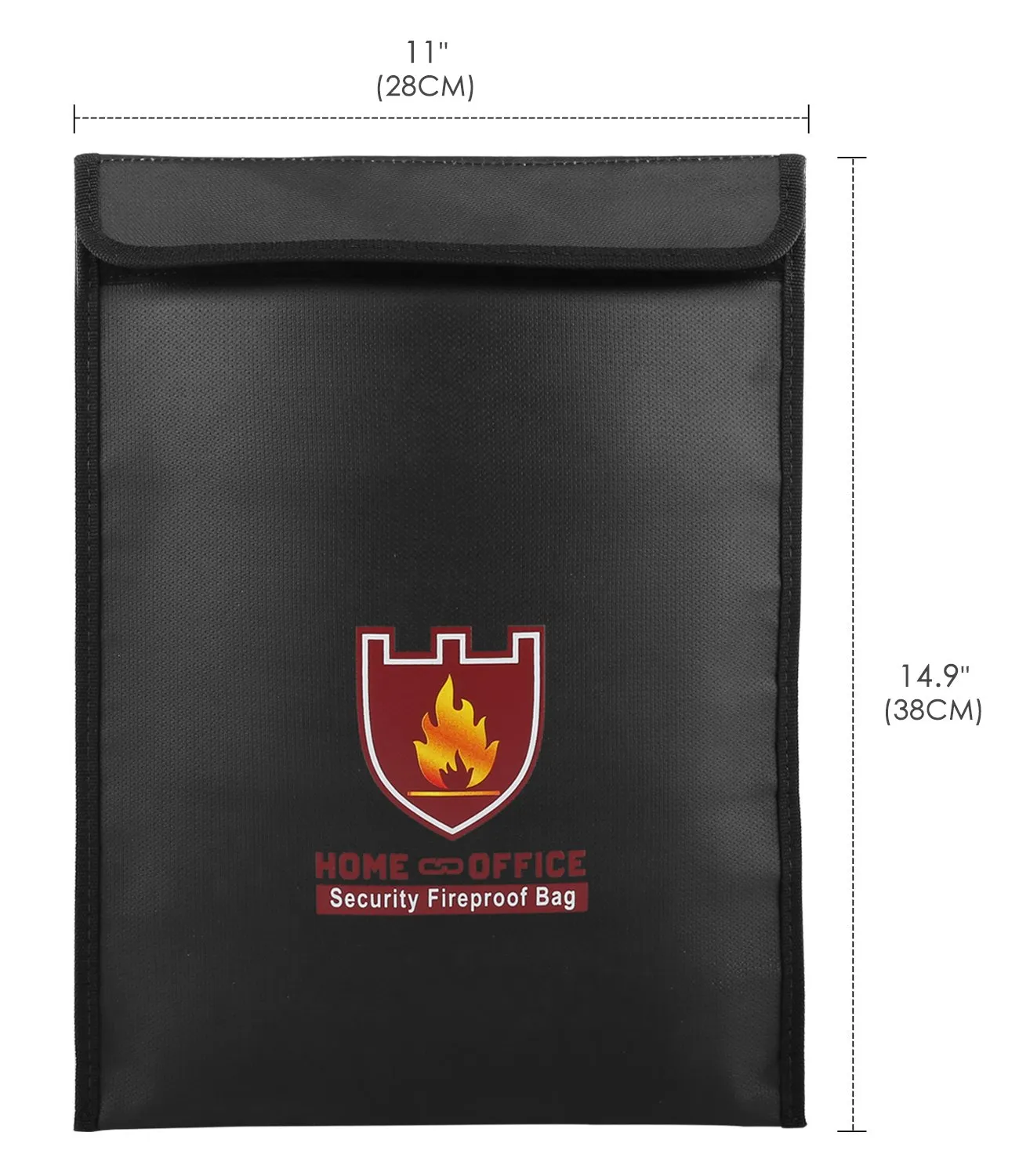 MoKo Borsa Portadocumenti Ignifuga Nera 37x28 cm impermeabile