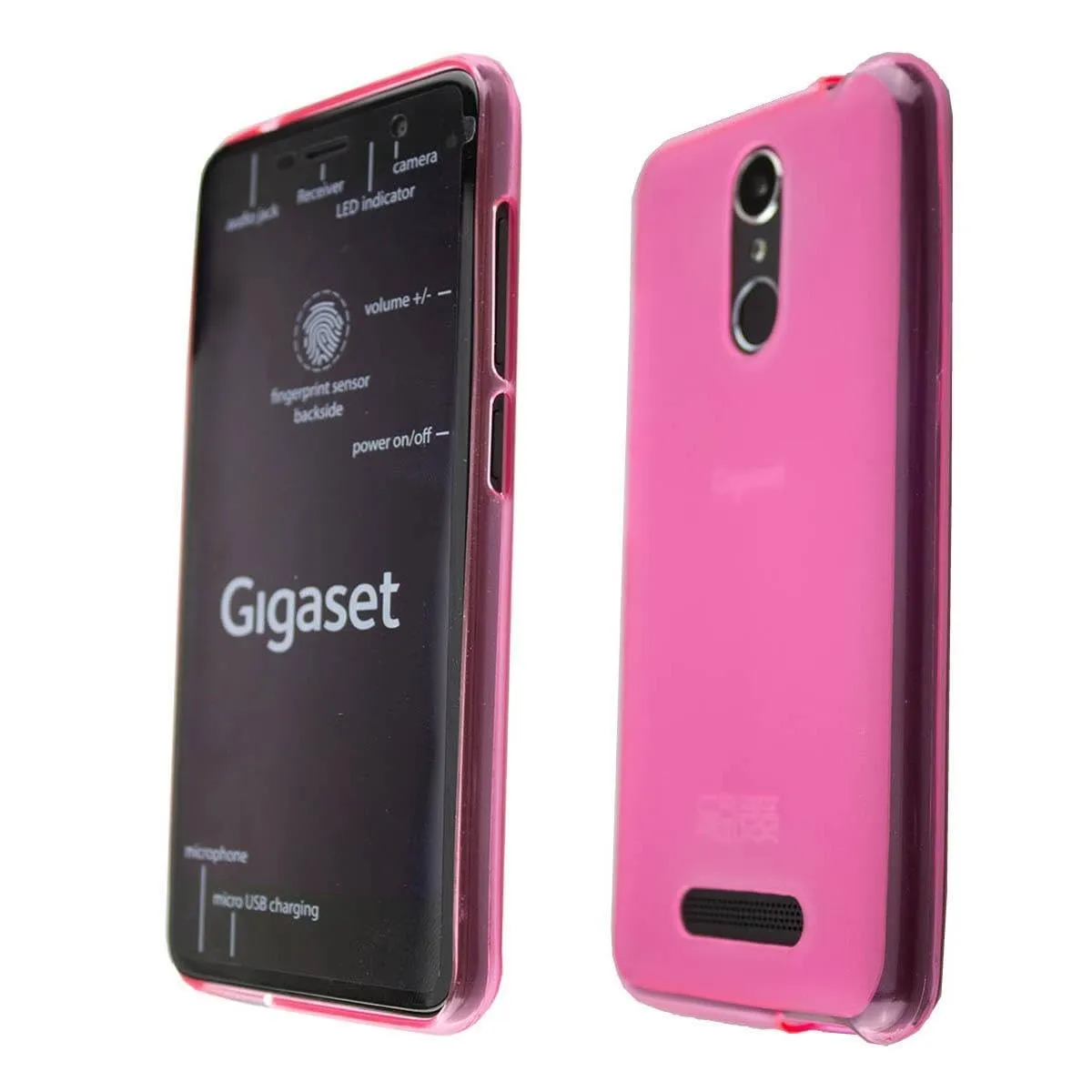 caseroxx Gigaset GS160/GS170 cover TPU fucsia antishock